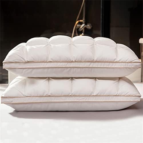 LDCDEY Ekmek Kaz Tüyü ve Tüy Yatak Pillowsfor Uyku Pamuk Kapak ile Doğal Yastık (Renk: Bir, Boyutu: Bir Boyut)