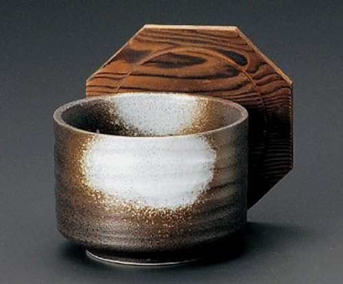 BİZEN-BEYAZ-DARBE Jiki Japon Porselen Seti 5 Pirinç-kase ile Ahşap Kapak japonya'da yapılan
