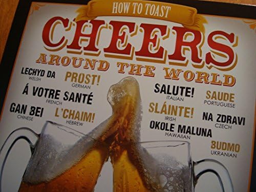 Dünya kupası Bar Pub Tavern dekor işareti etrafında şerefe tost nasıl