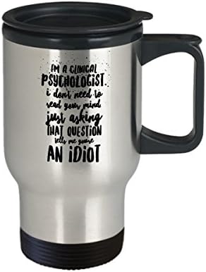 Klinik Psikoloji Kupa-Komik Şaka Psikolog Kahve Kupa Hediye-Paslanmaz Çelik Yalıtımlı
