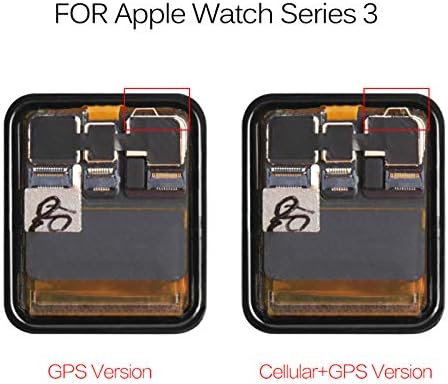 Apple Izle Serisi 3 için Ekran Değiştirme (GPS + Hücresel) S3 38MM / 42MM LCD ekran Dokunmatik Sayısallaştırıcı Cam Panel Meclisi