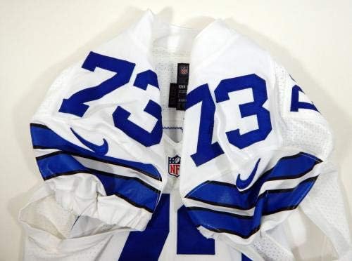 2015 Dallas Cowboys Mackenzy Bernadeau 73 Oyunu Yayınlandı Beyaz Forma DAL00025-İmzasız NFL Oyunu Kullanılmış Formalar