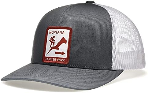 LARİX Kamyon Şoförü Şapkası, Adam Yürüyüş Glacier Park Montana Yama
