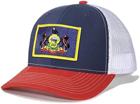 Vatan Tees erkek Pennsylvania Bayrağı Yama kamyon şoförü şapkası