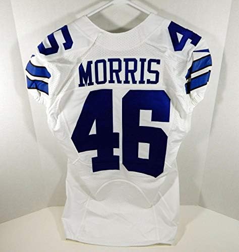 Dallas Cowboys Alfred Morris 46 Oyunu Yayınlandı Beyaz Forma DAL00035-İmzasız NFL Oyunu Kullanılmış Formalar
