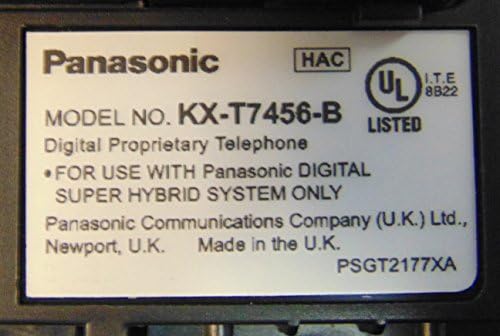 Panasonic KX-T7456B Dijital Süper Hibrit Sistem Arkadan Aydınlatmalı LCD Ekranlı Telefon (Siyah)