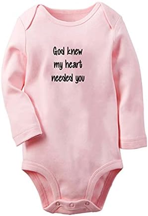 Tanrı Kalbimin Sana İhtiyacı Olduğunu Biliyordu Yenilik Tulumlar, Yenidoğan Bebek Bodysuits, Bebek Tulumları Kıyafetler, Çocuklar