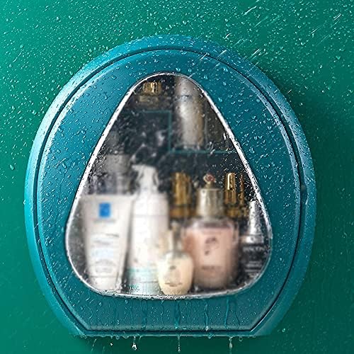 XBYUNDİNG Kozmetik Vitrinler Duvara Monte Kozmetik saklama kutusu Banyo Raf Perforasyon-Ücretsiz Ev Makyaj Tutucu (Renk: Koyu