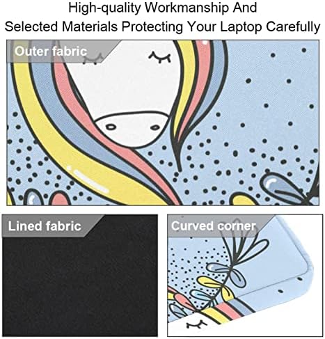 Büyülü Unicorn Çiçek Laptop omuz askılı çanta Kılıf Kol için 13.4 İnç 14.5 İnç Dizüstü laptop çantası Dizüstü Evrak Çantası Iş