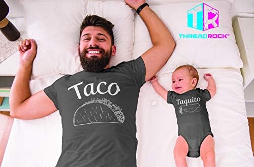 Threadrock Taco & Taquito Bebek Bodysuit & erkek Tişört Eşleştirme Seti
