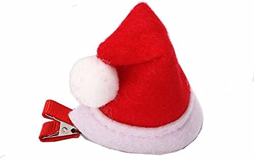 YINMZ 1 adet/çift Saç Tokası Sevimli Komik Çocuk Noel Baba Bez Yay Elk Kulaklar Noel saç tokası Şapkalar Noel Şapka Saç Tokası
