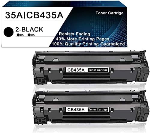 2 Paket Siyah 35A | CB435A Uyumlu Toner Kartuşu HP yedek malzemesi Laserjet P1002 P1003 P1004 P1005 P1006 P1007 P1008 P1009 Yazıcılar