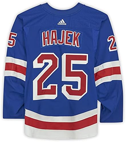 Libor Hajek New York Rangers Oyunu-6 Nisan-3 Mayıs 2021 Tarihleri Arasında Oynanan Maçlarda Giyilen 25 Mavi Set 3 Forması Kullanıldı-Boyut