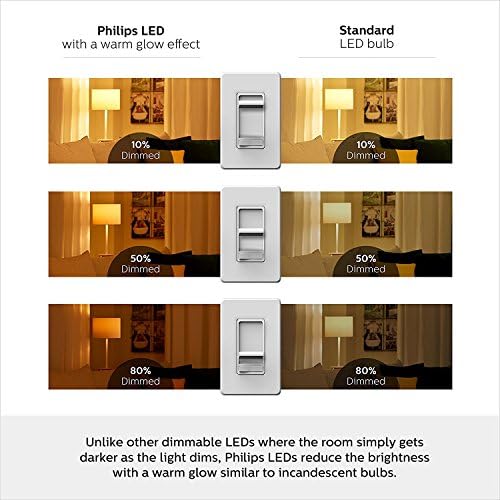 Philips LED Titreşimsiz 4 Kısılabilir Sıcak Kızdırma Efekti Gömme Downlight, EyeComfort Teknolojisi, 660 Lümen, 2200-2700K, 7,5