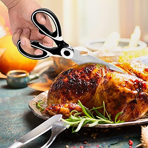 Mutfak Makası Ağır Ultra Keskin Makas Paslanmaz Çelik Çok Fonksiyonlu Kesme Tavuk Balık Et Sebze BARBEKÜ