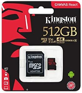 Profesyonel microSDXC 512GB, SanFlash ve Kingston tarafından Özel olarak Doğrulanmış LG RisioCard için çalışır. (80 MB / sn)