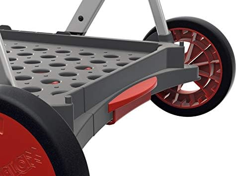 CLAX, Çok kullanımlı Fonksiyonel Katlanabilir arabaları, Mobil Katlanır Arabası, Depolama Sandık ile Alışveriş sepeti (Kırmızı)