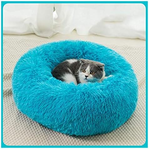 RYHUKW Kabarık kedi Sıcak Yuvarlak kedi Yastık Yumuşak kedi Sepeti köpek yatağı Donut kedi Ürünleri için pet köpek yatağı için