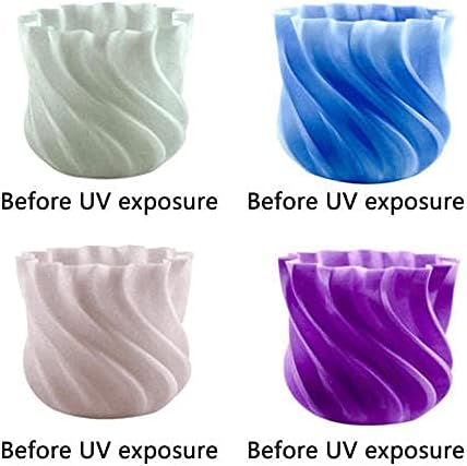 UV Renk Değiştirme Filament 1.75 mm, 3D Yazıcı Pla Filament, 1 kg Biriktirme, Boyutsal Doğruluk + / -0.03 mm-UV Mor
