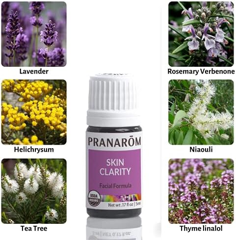 Pranarom-Skin Clarity Uçucu Yağ Karışımı (5ml) - Lavanta, Çay Ağacı, Kekik, Biberiye, Niaouli, Papatya ve Herdemyeşil - Cilt