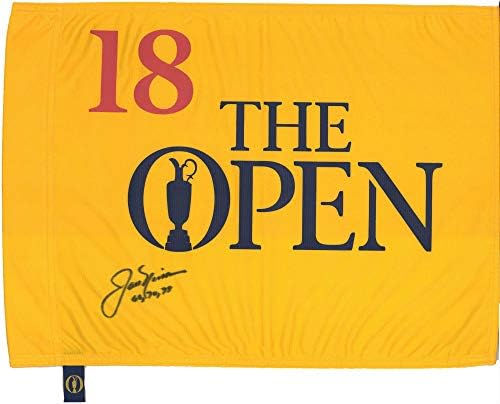 Jack Nicklaus İmzalı66, 70, 78 Yazılı İngiliz Açık Bayrağı - İmzalı Golf Pin Bayrakları