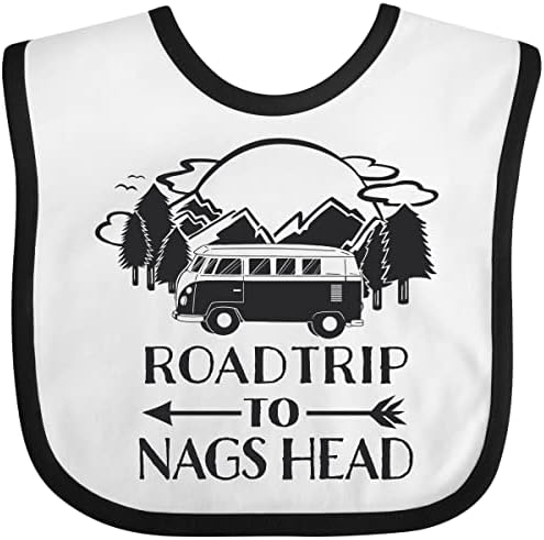 Nags Head Camper ve Dağ Sahnesi Bebek Önlüğü için Inktastic Yol Gezisi
