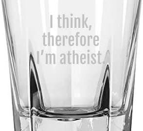 Ateist Viski Bardağı, Komik Ateizm Hediyeleri, İnançsız Hediye, Ateizm Mizahı, Bu Yüzden Ateistim, Kayalar Camı