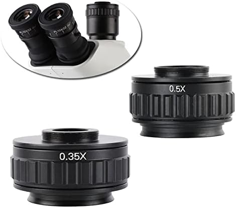 Yetişkinler için smikroskop Aksesuarları 1X0. 35X0. 5 X C Mount Lens Adaptörü Trinoküler Stereo Mikroskop Mikroskop (Renk: 0.35