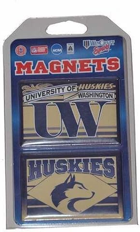 Washington Huskies 2 x3 Mıknatıs 2 Paket