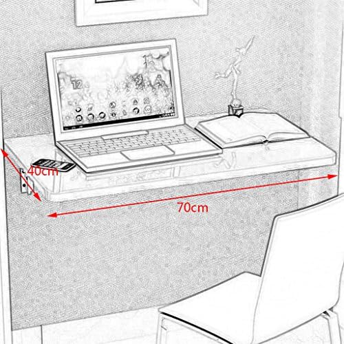 LTJTVFXQ-raf Duvar Katlanır Masa çocuk Çalışma Masası Bilgisayar Masası Bar Masası Duvar Asılı Masa Katlanır Masa Pembe (Boyut: