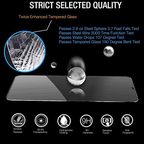 TOZO ıçin iPhone Xs Max/iPhone 11 Pro Max Ekran Koruyucu Premium Temperli Cam 9 H Sertlik 2.5 D Süper Kolay Uygula 6.5 inç