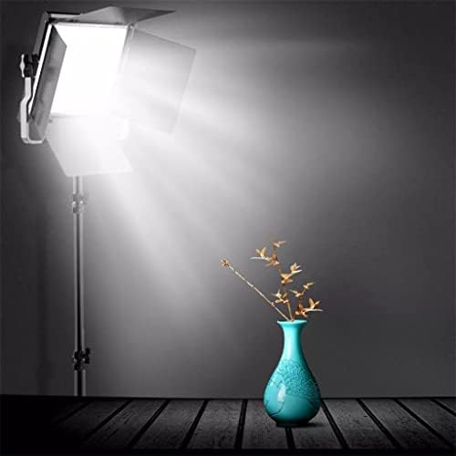 SFCSY LED Video ışık kiti Fotoğraf Aydınlatma Bi-renk Dim Stüdyo Lamba ile 2 m Tripod Shades için Açık Ateş (Renk: Siyah, Boyutu:
