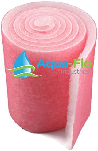Aqua-Flo Gölet ve Akvaryum Filtre Ortamı, 14 x 120 X 1 İnç (Pembe/Beyaz)