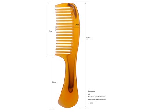 LBY 5-Pack 16 cm (6.3) Saç Tarakları, Yuvarlak Saplı Tarak Saç Bakım Tarağı, Yuvarlak Tarak, Bakım Kolu Tarağı-Uzun Saçlar için