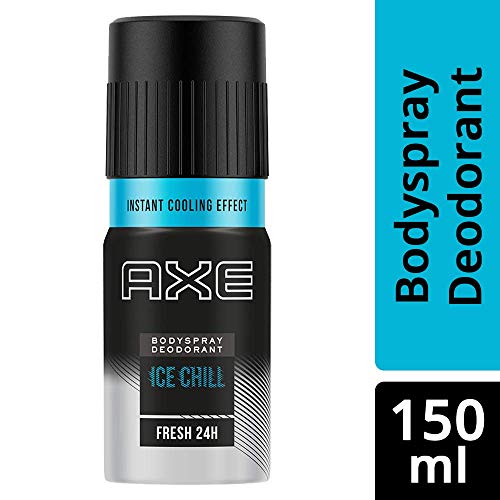Erkekler için AXE Ice Chill Uzun Ömürlü Vücut Spreyi Deodorantı, 150 ml