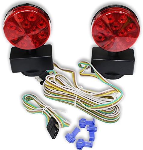 Road Genie Kırmızı LED Çekme Lambaları-DOT Onaylı-Manyetik