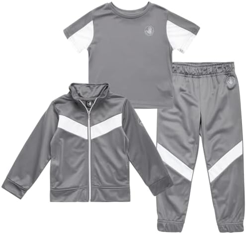 Body Glove Baby Boys ' Playwear Set - Polar Fermuarlı Sweatshirt, Tişört ve Eşofman Altı