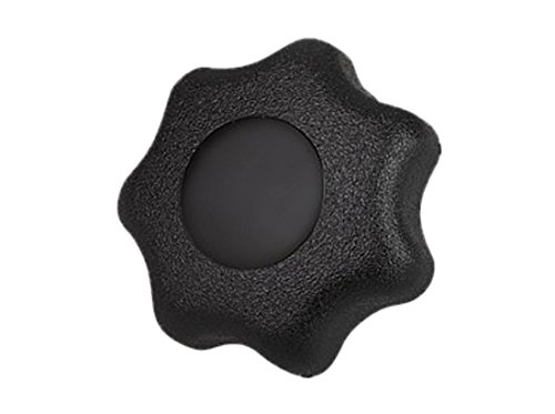 Kipp 06220 - 2A41 Siyah Termoplastik / Paslanmaz Çelik Dişli Kör Delikli Yıldız Kavrama, 3/8-16 İç Dişli, Stil K, İnç, 40 mm