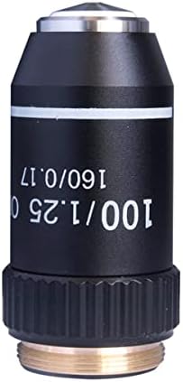 XMSH Mikroskop Aksesuarları Kiti için Yetişkin 4X 10X 20X 40X 60X100X195 Biyomikroskop Akromatik Objektif Lens Aksesuar (Renk: