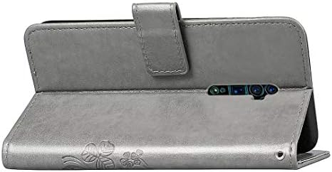 Oppo Reno 10x Zoom Cüzdan Kılıf, Abtory PU Deri 3D Kabartma [Folio Stil] Cüzdan Kılıf ıle KIMLIK kartı Tutucu Koruyucu Cep Telefonu