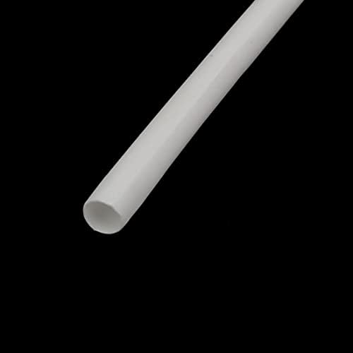 EuısdanAA 5 M Uzunluk İç Çapı 2mm Poliolefin Yalıtım daralan tüp Wrap Beyaz (Envoltura de tubo termocontraíble con aislamiento