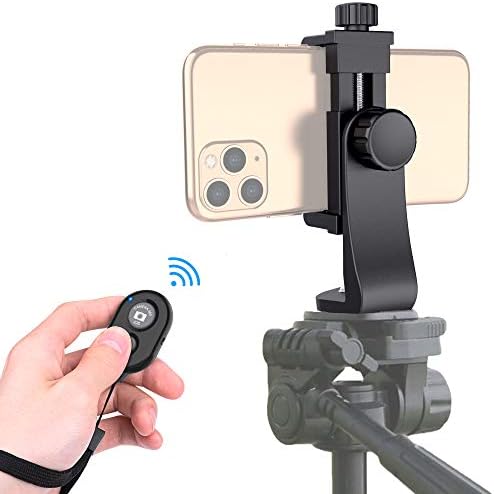 Kablosuz Kamera Uzaktan Kumandalı Evrensel Telefon Tripodu Montaj Adaptörü, Selfie Çubuğu Monopodu için Ayarlanabilir Kelepçeli