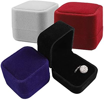LamQee Nişan Yüzüğü Kutusu Kadife Küpe Çıtçıt Yüzük Durumda Takı Ekran Saklama kutusu Hediye Kutusu Önerisi Nişan Doğum Günü