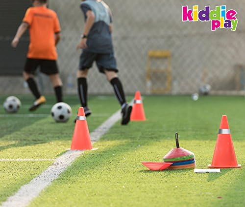 Kiddie Oyun 7 Trafik Konileri için Spor Eğitim Futbol Konileri (12 Paketi)