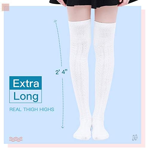 Kayhoma Ekstra Uzun Pamuk Uyluk Yüksek Çorap Diz Üzerinde Yüksek Çizme Çorap Pamuk bacak ısıtıcıları