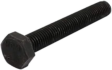 X-DREE 8.8 Sınıf M10x70mm Tam Dişli Sol El Konu Hex Başkanı Cıvata Siyah (8.8 Grado M10x70mm Rosca ızquierda rosca completa Tornillo