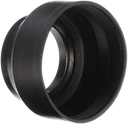 Balaweıs 58mm Kauçuk Lens Hood Katlanabilir Aksesuarları DSLR Kamera + Lens Toz Temizleme Kalem
