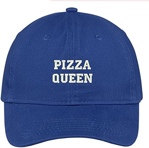 Moda Giyim Mağazası Pizza Kraliçesi İşlemeli Düşük Profilli Ayarlanabilir Kap Baba Şapkası