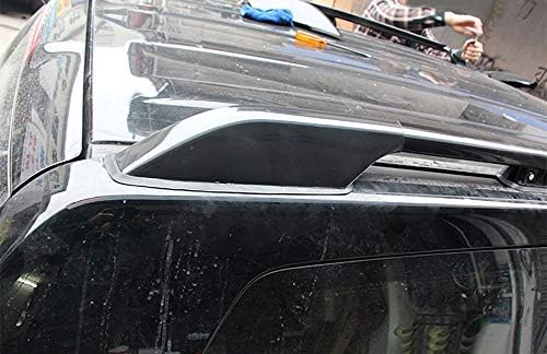 YÜKSEK UÇAN 4 ADET Araba tavan Rayları Raf Uç Kapağı Koruma Kapağı Kabuk Toyota Prado ıçin FJ120 J120 2003-2009 (Siyah)