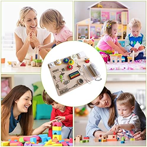 CargoTi Montessori Meşgul-Kurulu Toddlers için, ınteraktif Çocuk Aktivite Kurulu Temel Becerileri Öğrenme Ahşap Eğitici Oyuncaklar